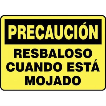 Accuform OSHA CAUTION SAFETY SIGN SLIPPERY SHMSTF642XT SHMSTF642XT